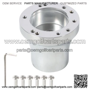 Golf Cart Steering Wheel Hub Adapter Chrome for E-Z-go RXV/TXT Cart Parts