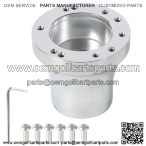 Golf Cart Chrome Steering Wheel Hub Adapter For E-Zgo RXV/TXT Cart Parts 1970-Up