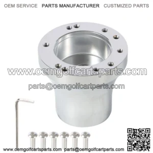Golf Cart Steering Wheel Hub Adapter Chrome For EZgo RXV/TXT Cart Parts USA