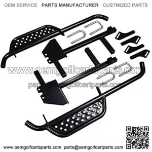 Golf Cart Side Board Nerf Bar Kit - Fits Club Car DS 2004+ Gas & Electric
