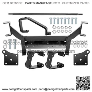 6in Drop Axle EZGO Lift Kit for EZGO Golf Cart 2001.5-2020, 6" Raise Suspension kit Golf Cart Electric TXT Model up to 23" Tiers Black