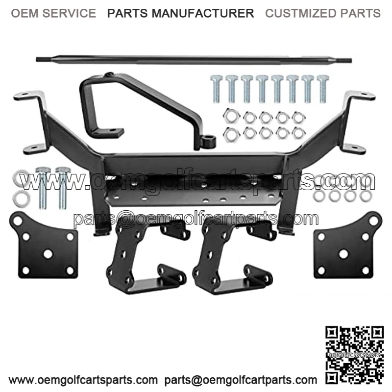 6in Drop Axle EZGO Lift Kit for EZGO Golf Cart 2001.5-2020, 6" Raise Suspension kit Golf Cart Electric TXT Model up to 23" Tiers Black