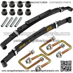 Rear Heavy Duty Leaf Spring Kit for EZGO TXT 1994-Up Golf Cart - 4 Leaf