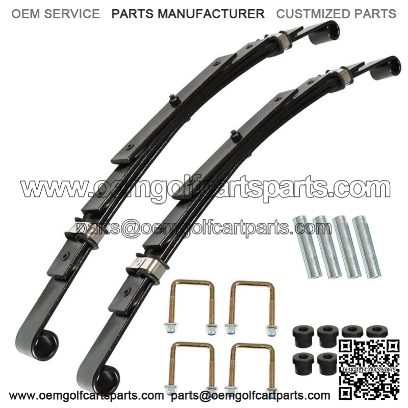 (Set of 2)Heavy Duty Rear 4 Leaf Springs FOR EZGO TXT 1995-2013 Golf Cart