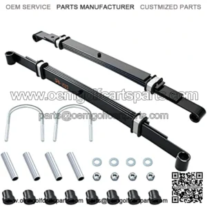 4 Leaf Club Car Precedent Heavy Duty Rear Leaf Spring Kit OEM 102509301,102513001, with Bushings & Sleeves Fits Golf Cart Club Car Precedent Gas & Electric 2004-Up