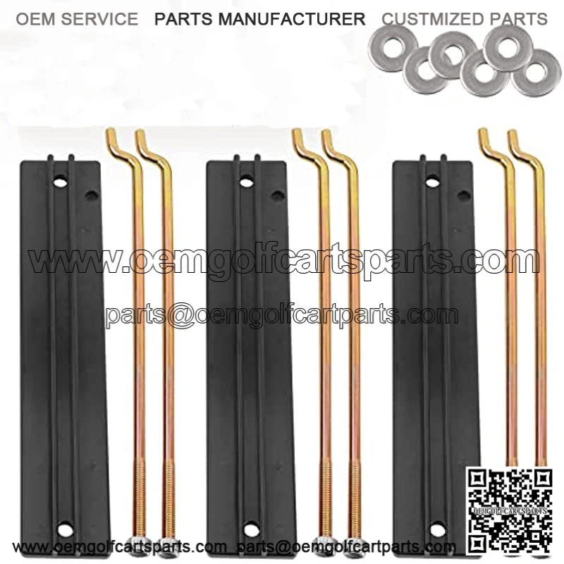 Battery Hold Down with Rods Kit for Club Car DS and Carryall 1998-2005 Electric Golf Cart Replaces # 1013683, 101090801