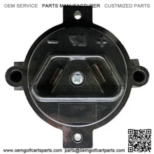 DC Charger Plug Receptacle for 2-Prong Crowsfoot (Fits 1974+ 36V EZGO, Club Car & Yamaha Golf Carts)