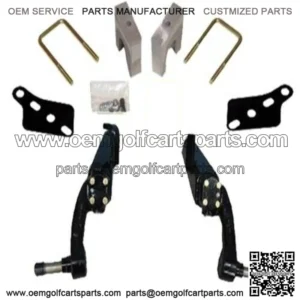 Lift Kit Club Car DS 6" Spindle w Plastic Dust Covers Electric or Gas
