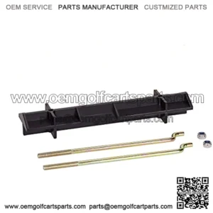 Golf Cart Battery Hold Down Retainer Plate and Rods Kit with Nuts for EZGO TXT 1994-up 36 Volt Electric, Replace OEM 70045G01, 70045-G01, 01101G01, 01101-G01