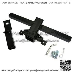 Black Steel Trailer Hitch for Club Car DS Golf Carts 1982 & up