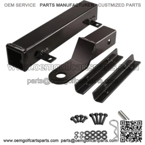 Golf Cart Trailer Hitch on Backseat Footrest for Yamaha Club CAR EZGO