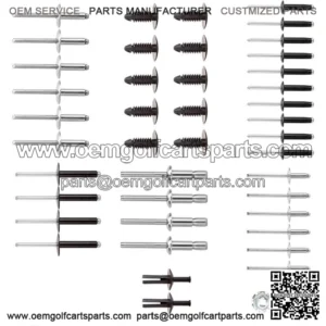 Complete Body Rivet Kit for EZGO TXT Golf Cart Gas & Electric 1994-up 44pc