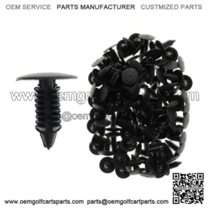 50 PLASTIC PUSH RIVETS X MAS TREE CLIPS BODY RIVETS EZGO CLUB For YAMAHA