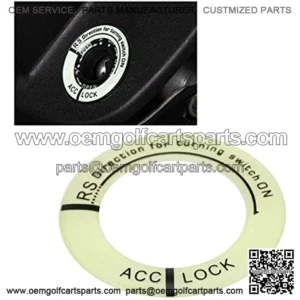 Ignition Switch Decoration Ring Car Motorcycle Luminous Ignition Start Stop Switch Key Hole Ring Circle Cover Trim Universal Ignition Ring Glow in The Dark (Black)