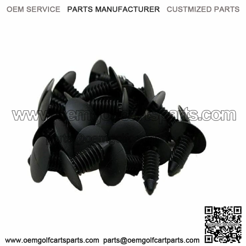 Golf Cart- Black Plastic Christmas Tree Plugs (100 Count)