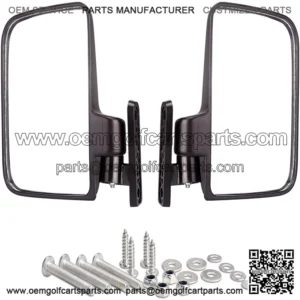 ClubCar EZGO YAMAHA Universal Folding Golf Cart Side View Mirror