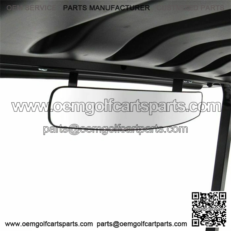 EZGO Golf Cart Rear Mirror Panoramic View Extra Wide View Mounted to Top Strut