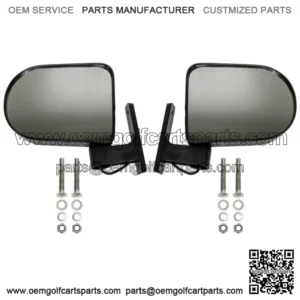 Universal Golf Cart Rear View Side Mirror with LED Indicators for EZGO Club
