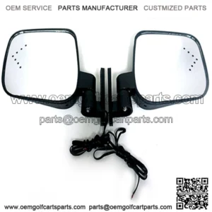 Golf Cart Universal Side Mirrors with Blinkers