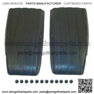 Club Car DS Scuff Guard in Black (Set of 2 Guards with Rivets, Fits 1981+)