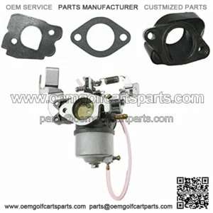 Golf Cart Carburetor With Intake Spacer Joint Fit For 1985-1995 Yamaha 4 cycle G2 G8 G9 and G11 Gas Models