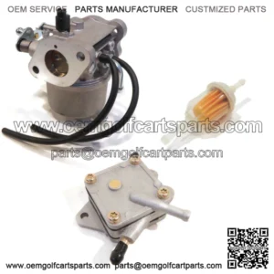 CARBURETOR w/ FUEL FILTER & PUMP for EZ Go EZGO Golf Carts 295cc Engine 1994-Up