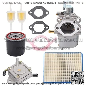 FE290 Carburetor + 1014523 Fuel Pump Replacement for Golf Cart Club Car DS Precedent Turf Carryall Carb 1018056-01 101805601 1019056-01 101905601 1016438 1016439 1016440 1016441 17561 1998-UP