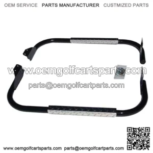 Yamaha DRIVE/ G29 Golf Cart Set - BLACK w/ Diamond Plate Side Step (Fits 2007+)