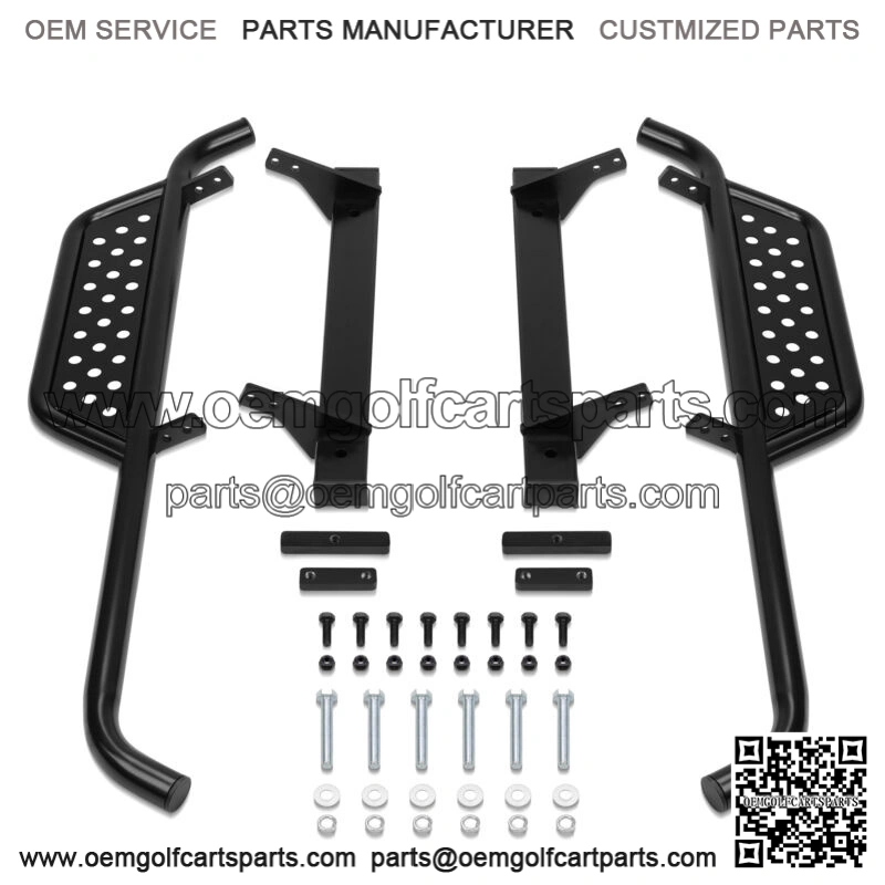 Heavy Duty Nerf Bars / Running Boards for EZGO TXT 1996-2021 Golf Cart Pair