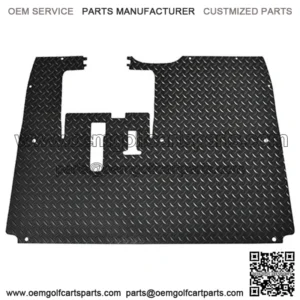 Yamaha DRIVE / G29 Golf Cart Floor Mat in Black Rubber Diamond Plate (Fits Gas & Electric, 2007+)