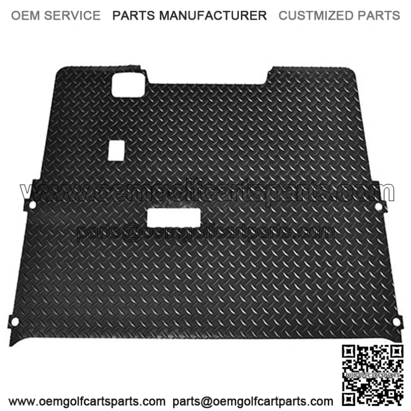 EZGO RXV Golf Cart Floor Mat in Black Rubber Diamond Plate (Fits all 2008+)