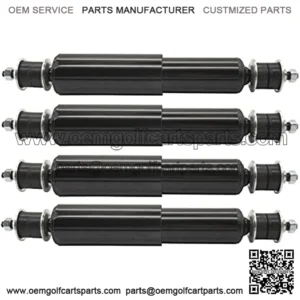 76418-01 EZGO TXT Golf Cart Front and Rear Shock Absorbers Replacement for 1994-Up Gas & Electric Models(4Pcs) (Black) (SA04-EZGO)