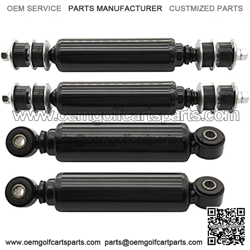 1014235 1014236 1015813 1033510-01 Golf Cart Front and Rear Shock Absorbers Replacement for 1988-up Club Car DS G&E 2004-up Precedent G&E (Black)