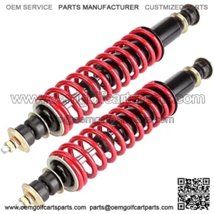 Golf Cart Heavy Duty Coil Shock Absorber Kit, EZGO TXT Front Rear Coil Verload Shocks for Medalist, Marathon, ST350 1994-up Gas or Electric Golf Cart, Replaces OEM# 70630-G01 76418-G01?-