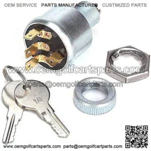EZGO Golf Cart Starter Ignition Switch and Key Kit 33639-G01