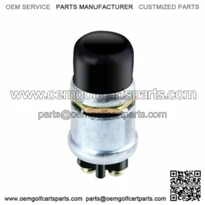 Golf Cart 12V Horn Switch Button w/ Cover Floor Mount For Club Car, EZGO, Yamaha