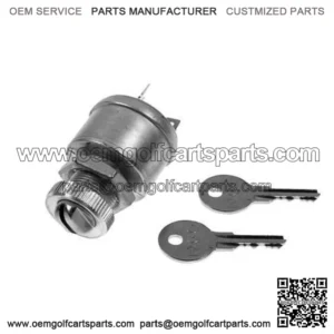 Universal 2 Terminal Key Switch With Mixed Key Codes for EZGO Golf Cart