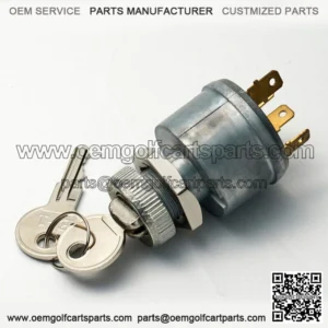 Key Ignition Switch for EZGO TXT Golf Cart- 4 Prong 81+ Gas Electric 33639-G01
