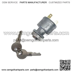 Ezgo Golf Cart Key Switch 2 Terminal 81 &Up Gas-Electric E-Z-G-O Ignition Switch