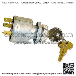 EZGO Golf Cart Key Switch 4 prong 2 Keys 81-UP Gas & Electric 33639G01