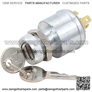 Golf Cart Ignition Starter Switch for Ezgo TXT Golf Cart 33639G01 with 2Pcs Key