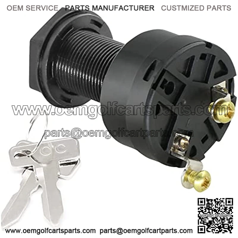 Golf Cart Starter Switch, Ignition Switch, for Club Car DS 101826201, 36 Or 48 Volts for Electric Golf Cart 1996-Up Ignition Key Switch