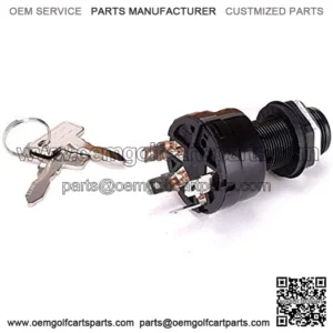 Golf Cart Ignition Switch 4-PIN for Golf Cart Club Car Precedent (2004 Up) Replacement Part 1025151 - with Club Car Key 2pcs