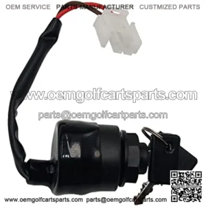 Ignition Key Switch JN8-82510-09 Fits Yamaha Golf Cart Gas/Electric G11 G16 G20 G21 G22 1996-2004