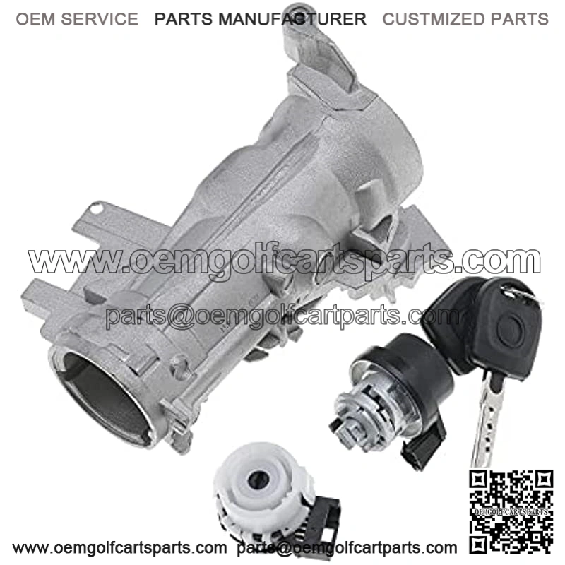 Cylinder Starter Switch Ignition Switch Lock and Steering Lock with Key for Volkswagen VW Golf MK5 Eos Tiguan Compatible Audi A3 TT R8 2003-2013 Replace 1K0905865 5Q0905865A 1K0905841 1K0905851B