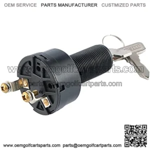 Starter Switch Key Golf CART Electric Car Key Switch for Club Car DS 101826201, 36 Or 48 Volts for Electric Golf Cart 1996-Up Ignition Key Switch.