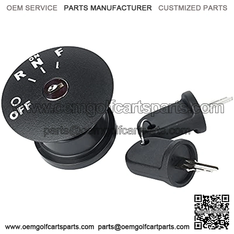 Ignition Key Switch with Keys for EZGO RXV 2008-up Electric Golf Cart, Replaces OEM# 605637, 609682