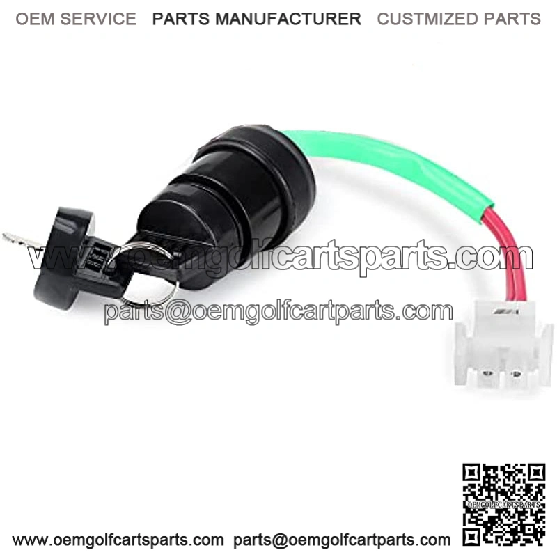 Golf Cart Ignition Key Switch for Yamaha Replacement Part, Yamaha Key Switch with Wire Harness for Yamaha Electric 1996-up G19/G22, OEM JR1-82510-02-00