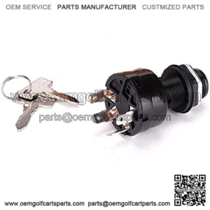 Ignition Key Switch Precedent 1025151 Common Key for Club Car Golf Car 2004, 4-Pin