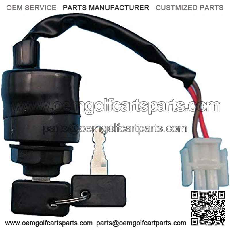 Ignition Key Switch & Keys Compatible with Yamaha Golf Cart G11 G16 G19 G20 G21 G22 JN8-82510-00 JN8-82510-01 JN8-82510-09 Gas or Electric 1996-2000 2001 2002 2003 2004 and Up Z459